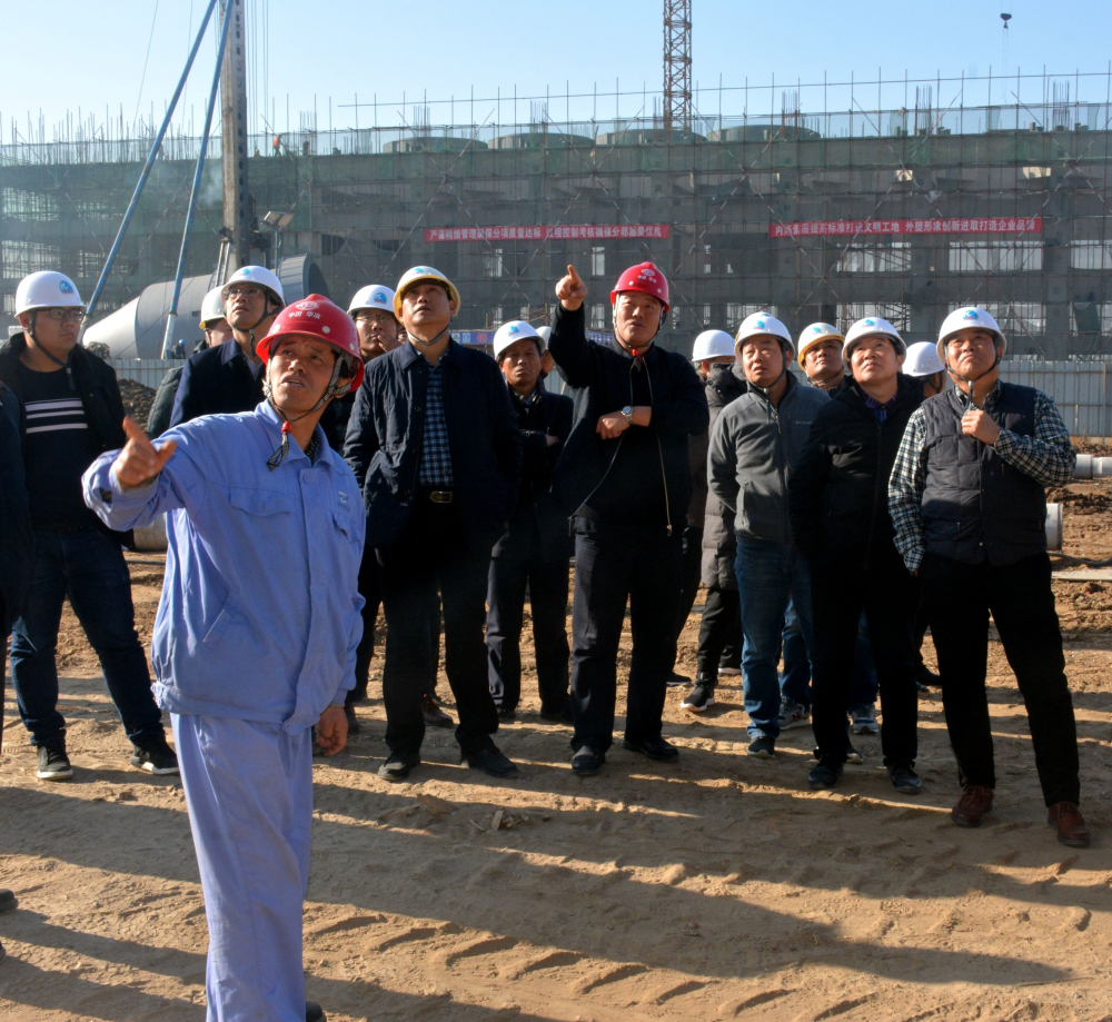 公司領(lǐng)導(dǎo)蒞臨唐山河鋼樂亭鋼鐵項目檢查指導(dǎo)工作